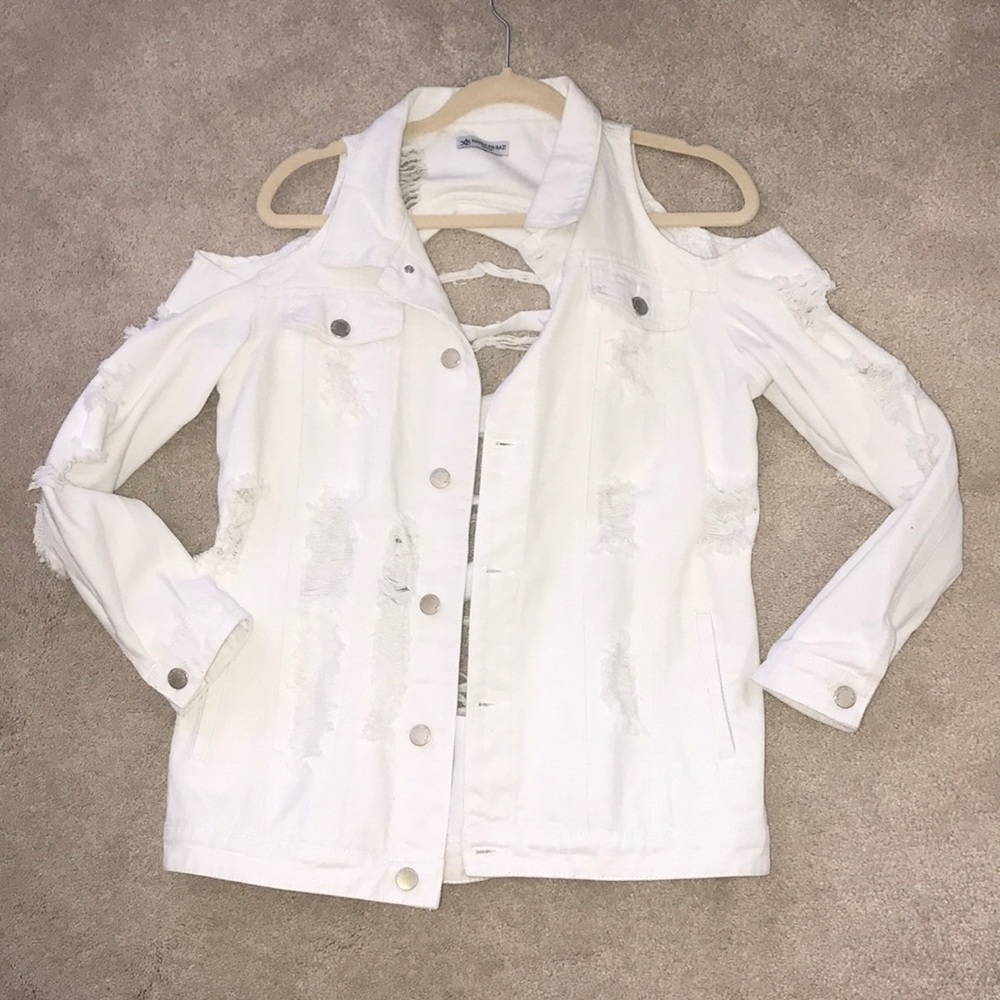 Jean ripped jacket
